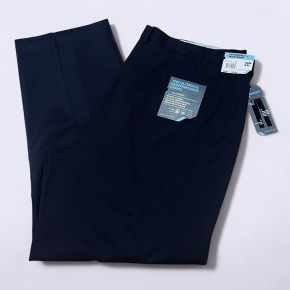 Savane Other - Savane Men's Black Performance Chino Pants 48x34